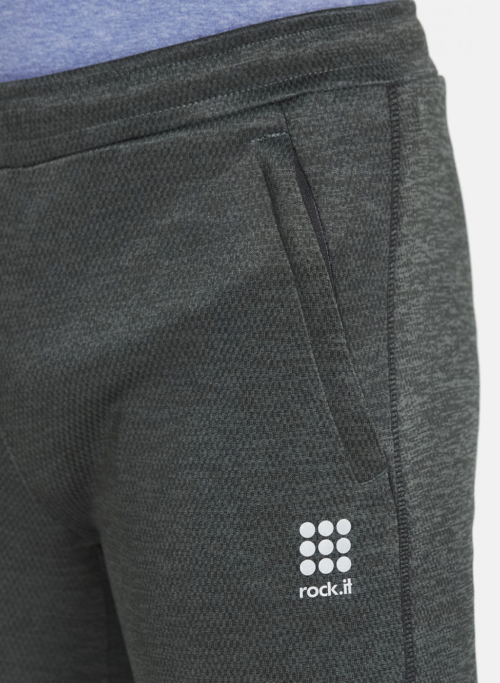 Men Olive Self Design Trackpant
