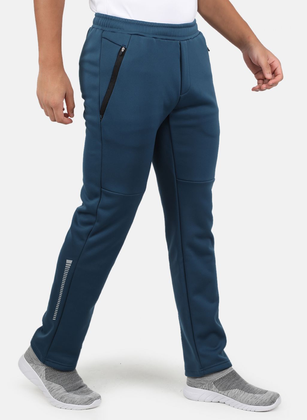 Men Teal Blue Smart Fit Track Pant