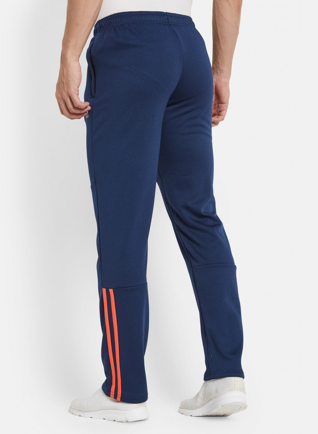 Men NAvy Blue Solid Trackpant