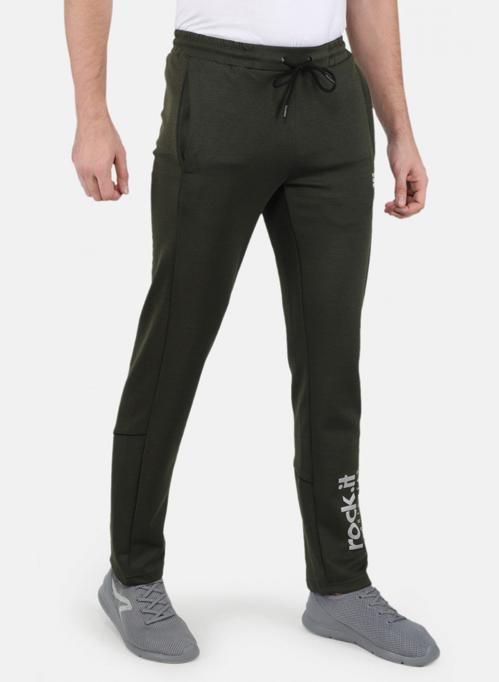 Men Olive Regular Fit Lower