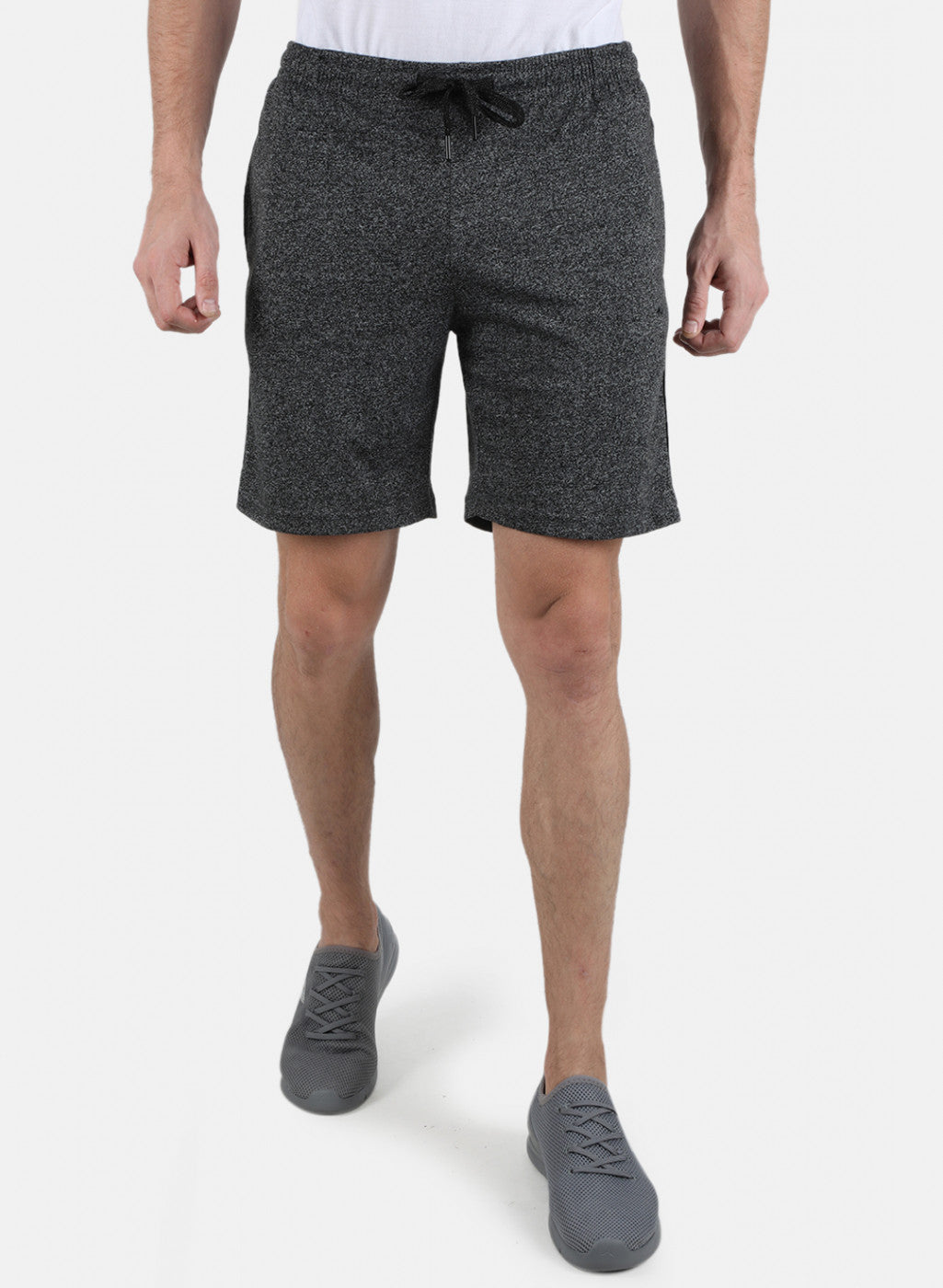 Men Black Plain Bermuda