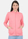 Women Pink Solid Sweatshirt