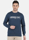Men Blue Solid Sweatshirt
