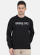 Men Black Solid Sweatshirt