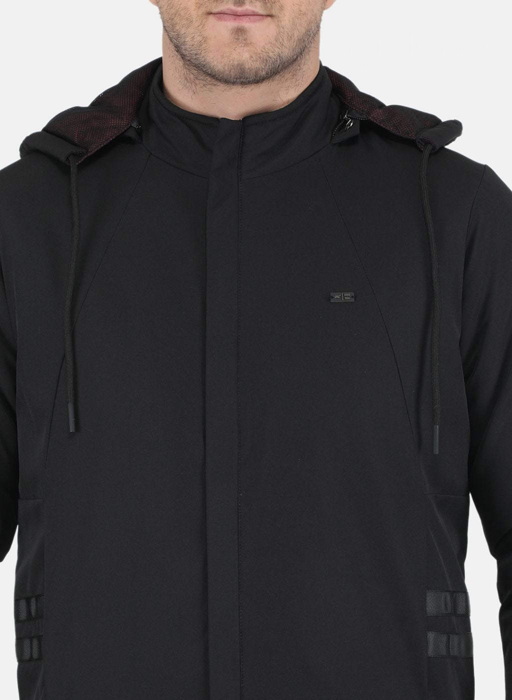 Men Black Solid Jacket