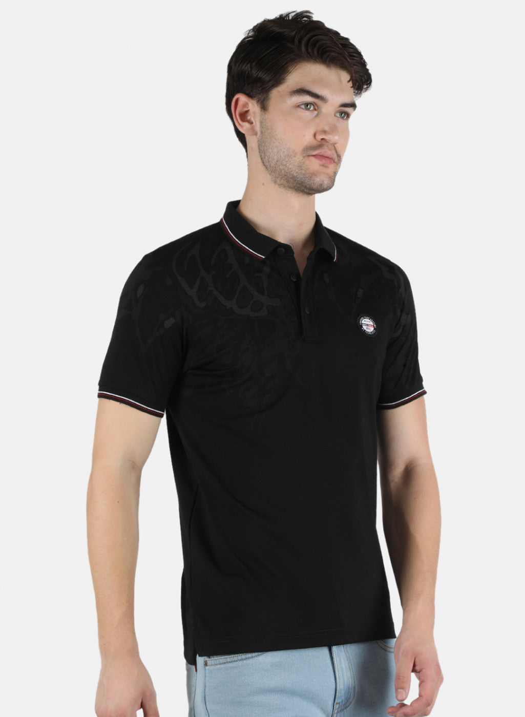 Men Black Printed T-Shirt