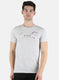 Men Grey Printed T-Shirt