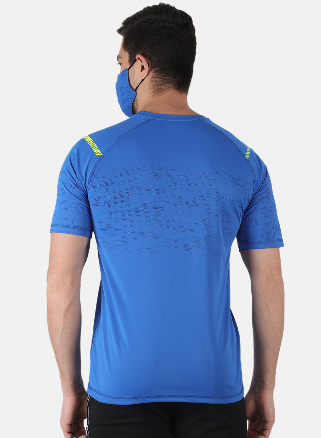 Men Blue Printed T-Shirt