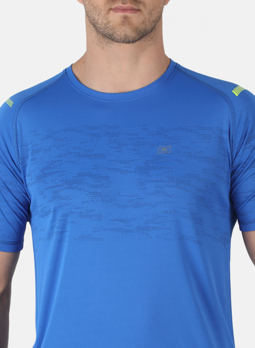 Men Blue Printed T-Shirt