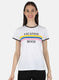 Women Off White Printed Top