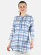 Women Blue Printed Top
