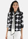 Women Black Printed Top