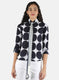 Women Navy Blue Printed Top