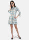 Women Blue Printed Tunic