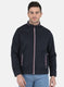 Men NAvy Blue Solid Jacket