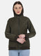Women Olive Printed Jacket