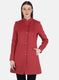 Women Pink Solid Coat
