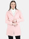 Women Pink Solid Coat