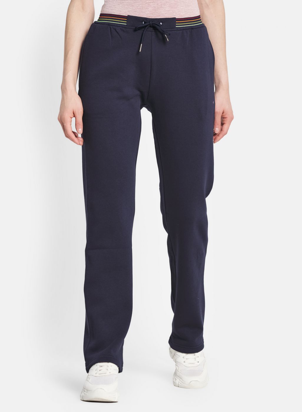 Women Navy Blue Regular Fit Winter Lower