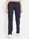 Women Navy Blue Regular Fit Winter Lower