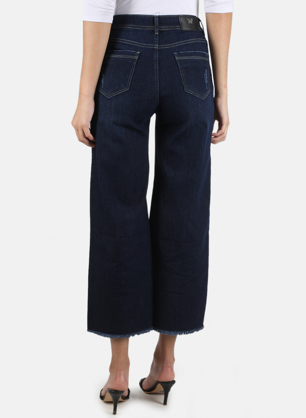 Women Navy Blue Regular Fit Denim