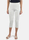 Women Grey Plain Capri