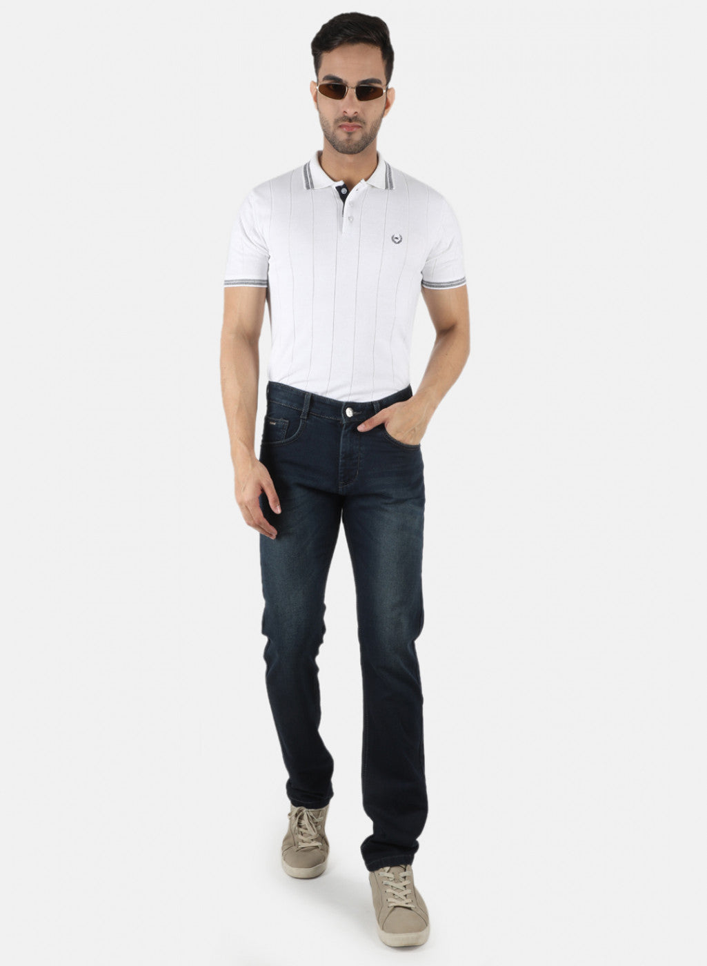 Men Black Regular Fit Denim