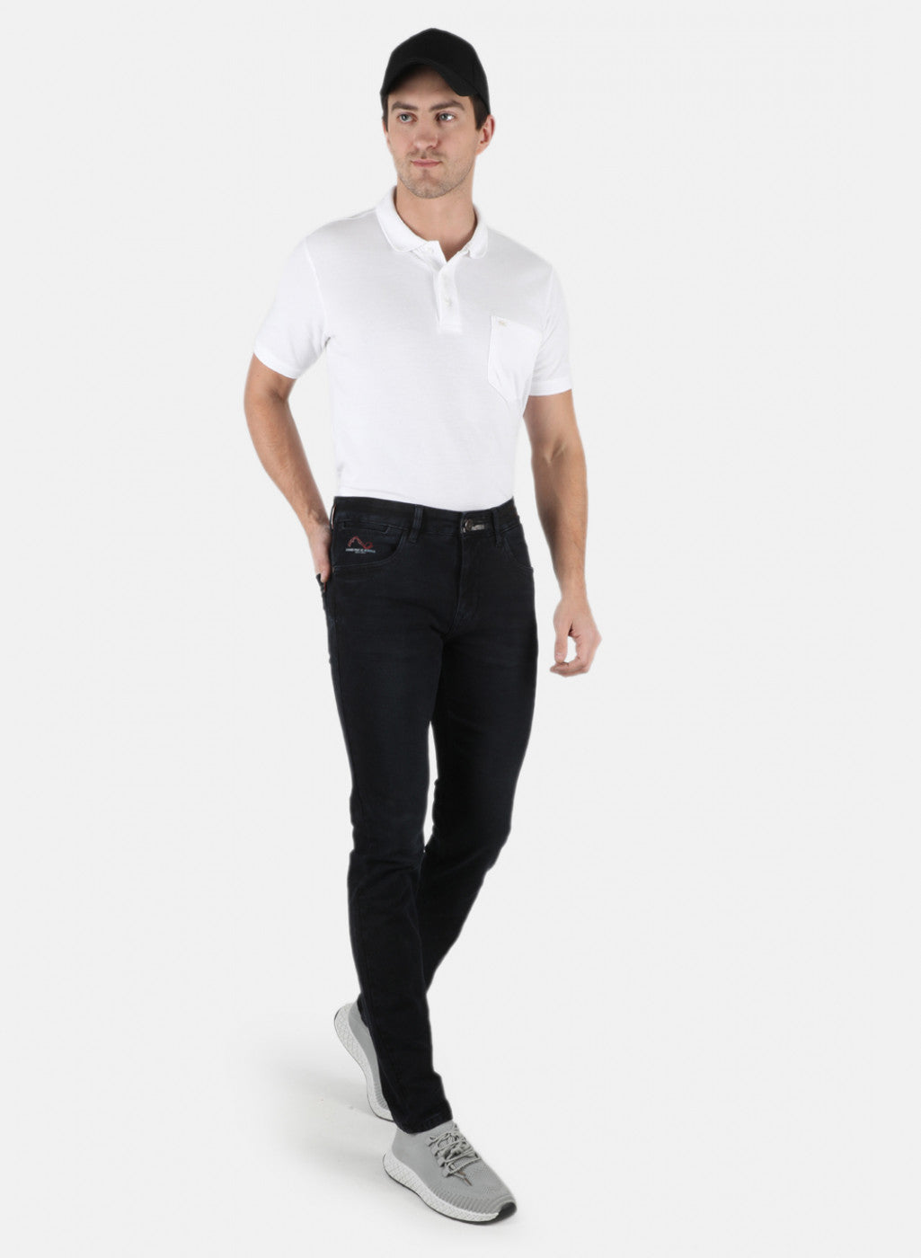 Men Black Narrow Fit Denim