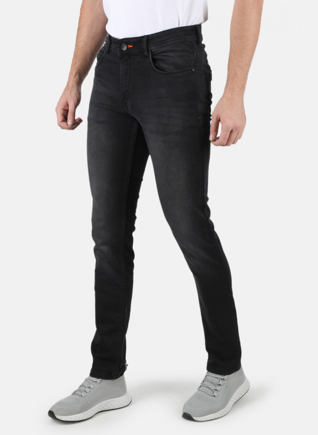 Men Black Skinny Fit Denim