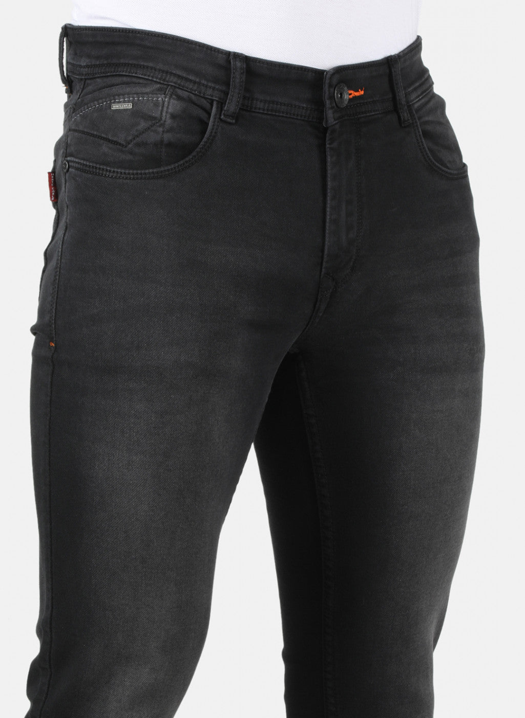 Men Black Skinny Fit Denim