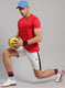 Men Red Solid T-Shirt