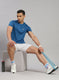 Rock.it Men Teal Blue Solid T-Shirt