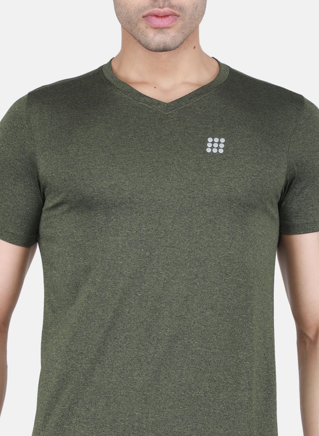 Rock.it Men Olive Solid T-Shirt