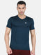 Rock.it Men Navy Blue Solid T-Shirt