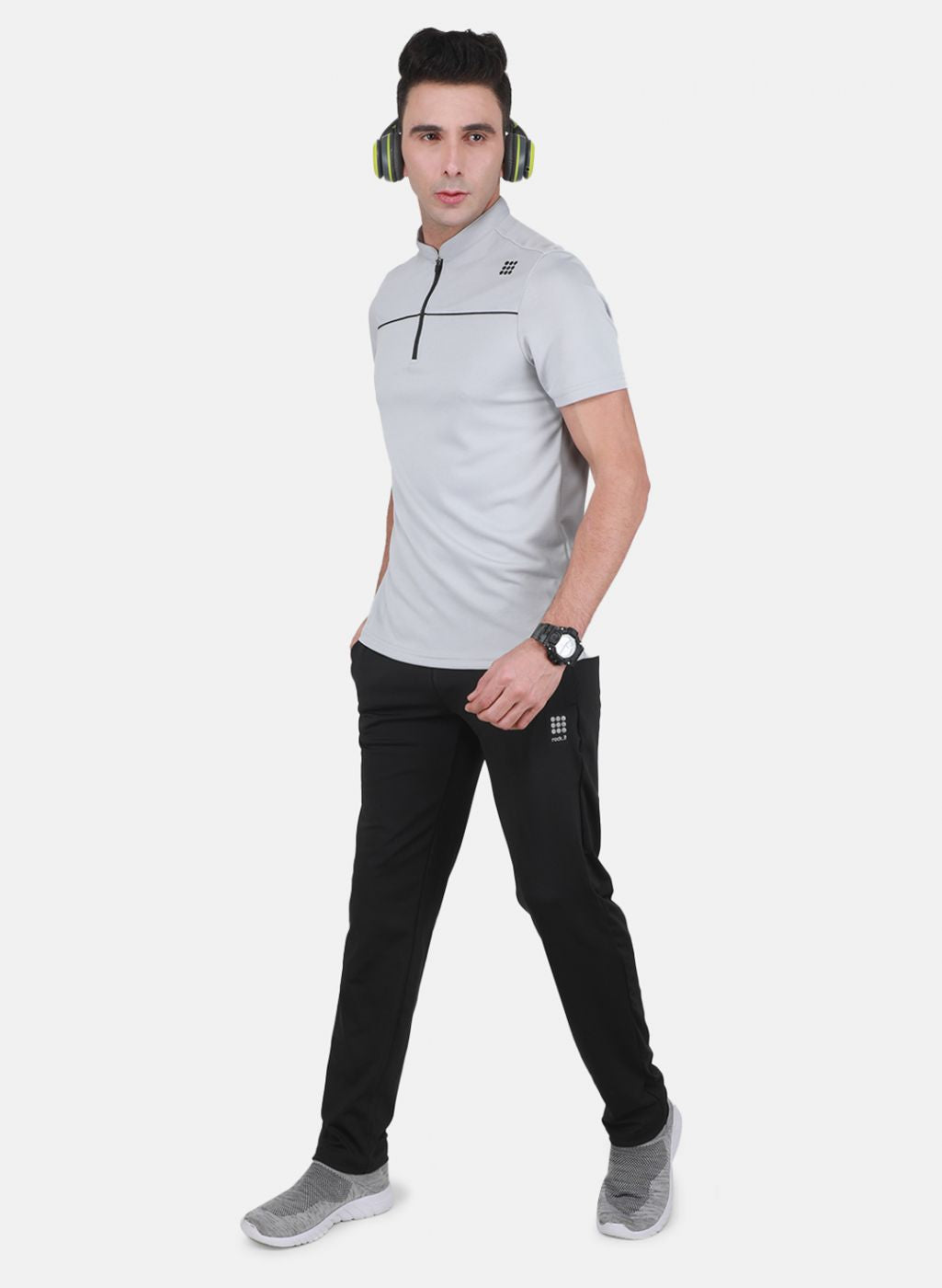 Rock-it Men Black Regular Fit Lower