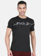 Rock.it Men Black Printed T-Shirt