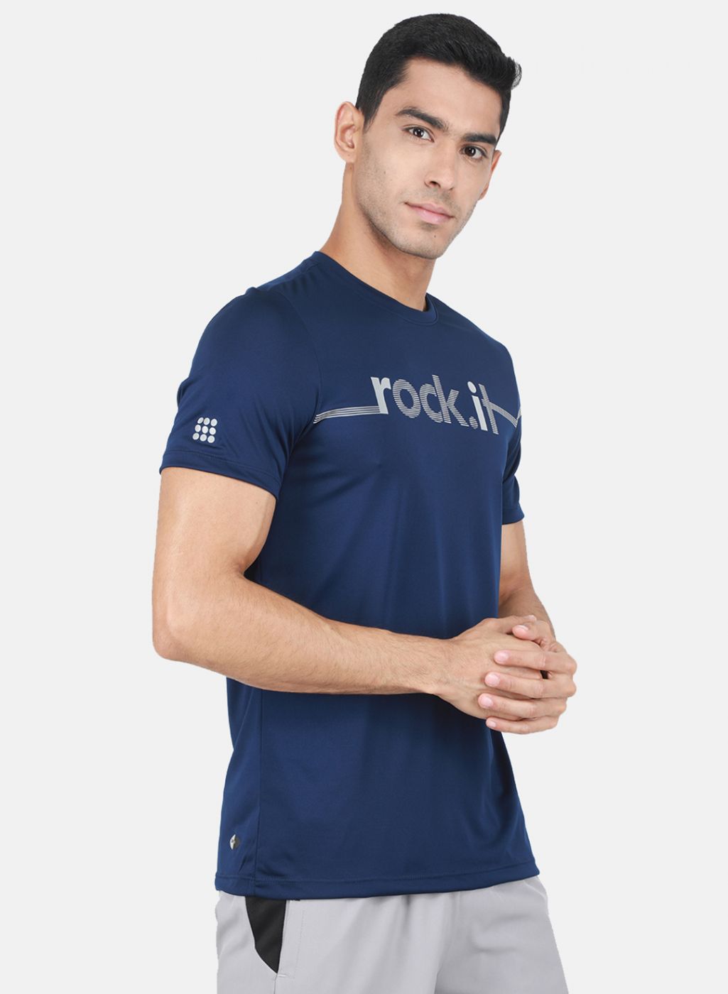Rock.it Men Blue Printed T-Shirt