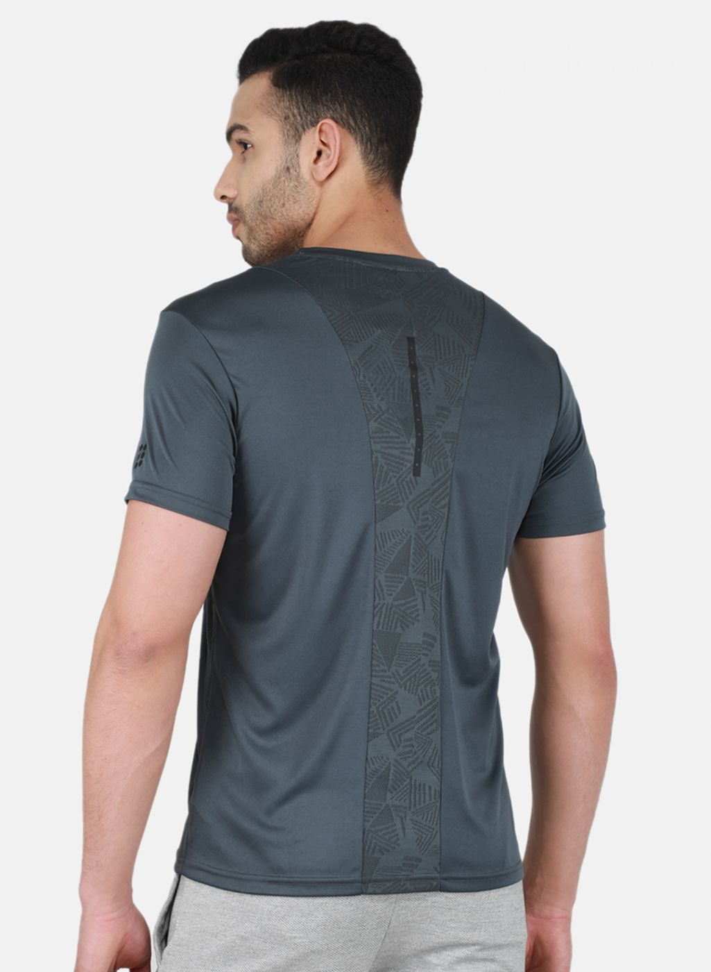 Men Grey Printed T-Shirt