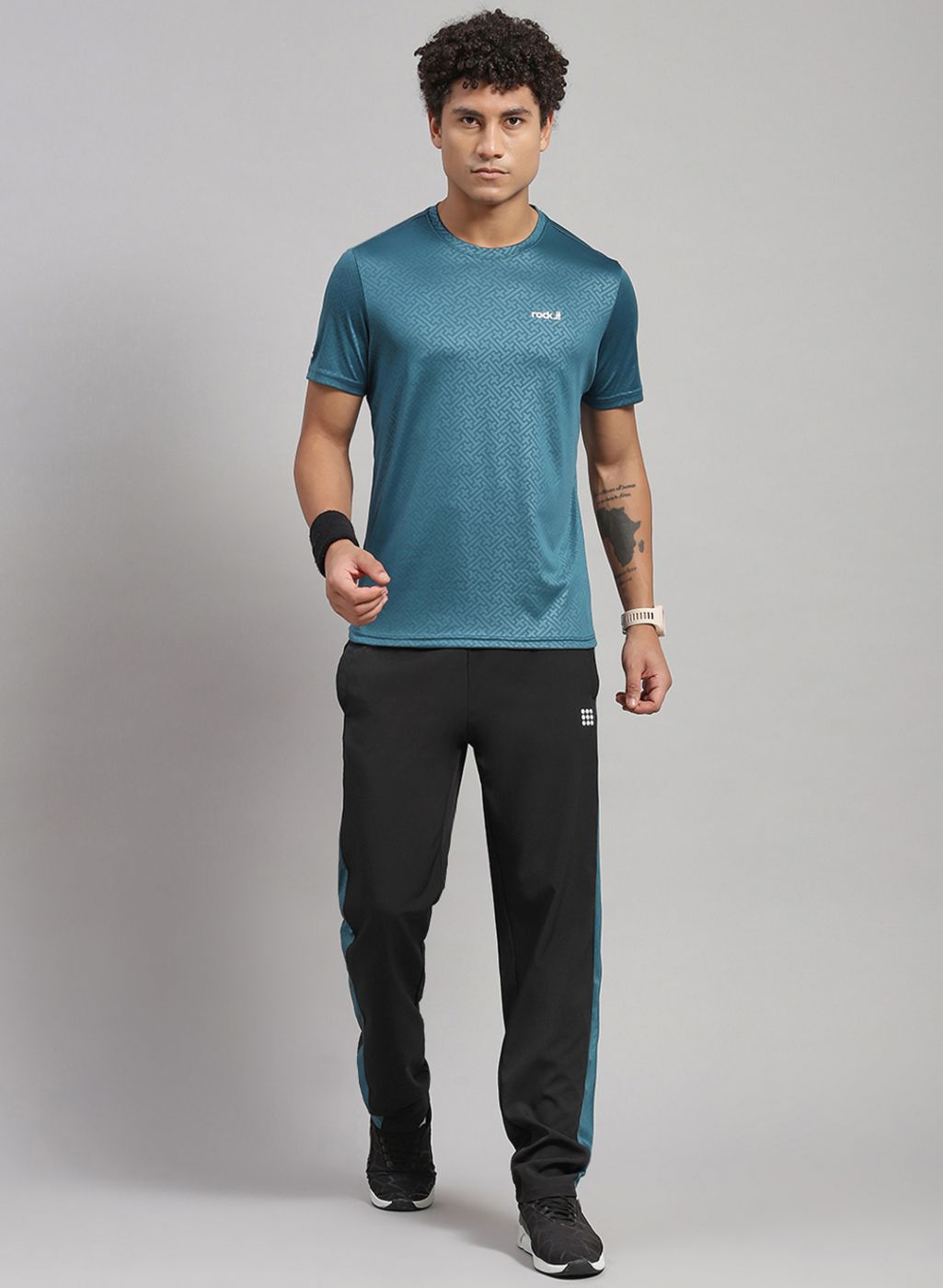 Men Blue Solid Lower Set