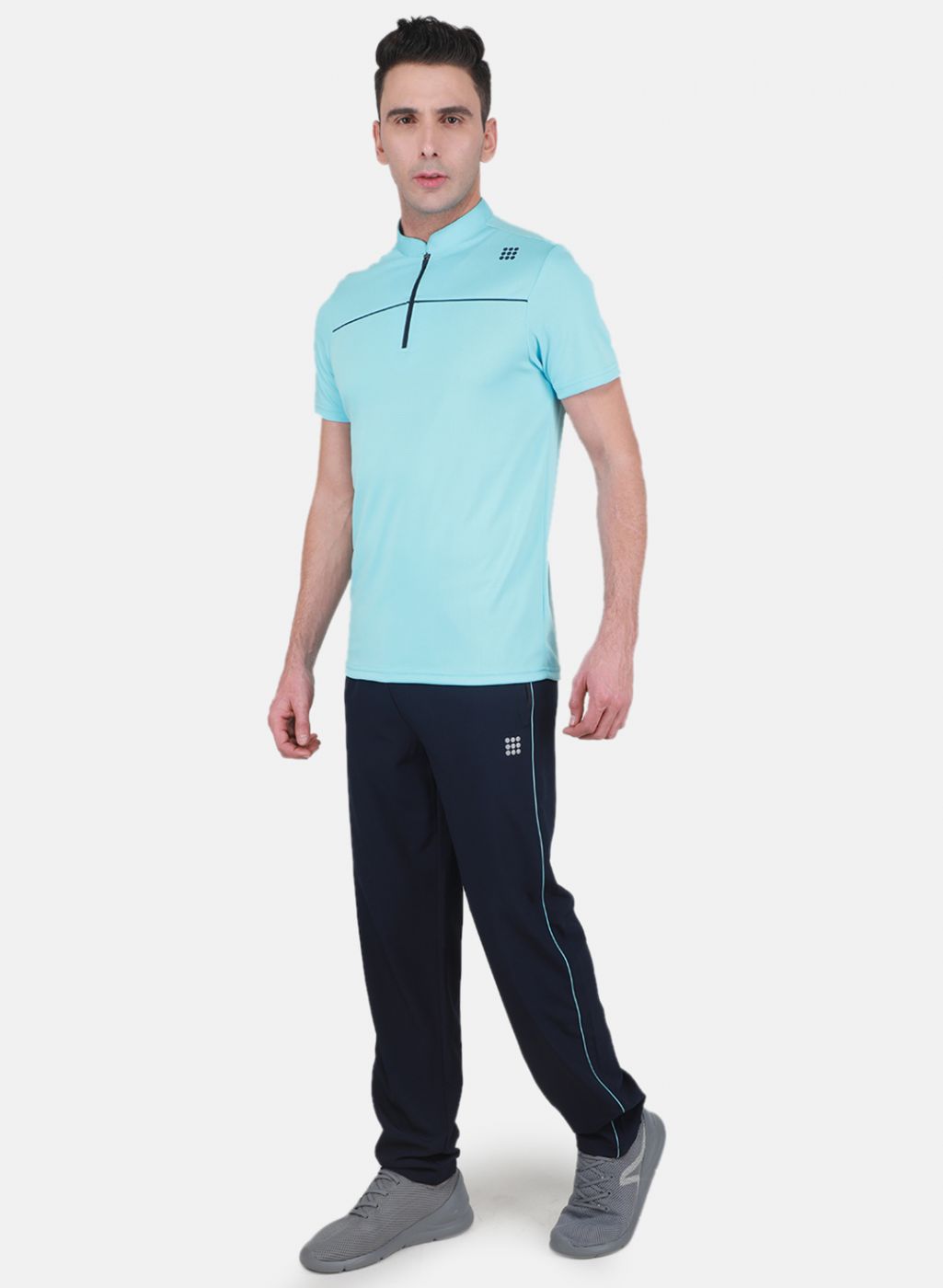 Rock-it Men Blue Self Design Tracksuit