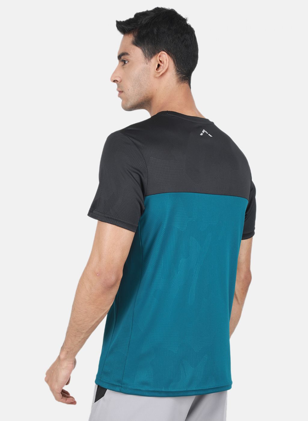 Rock.it Men Green Self Design T-Shirt
