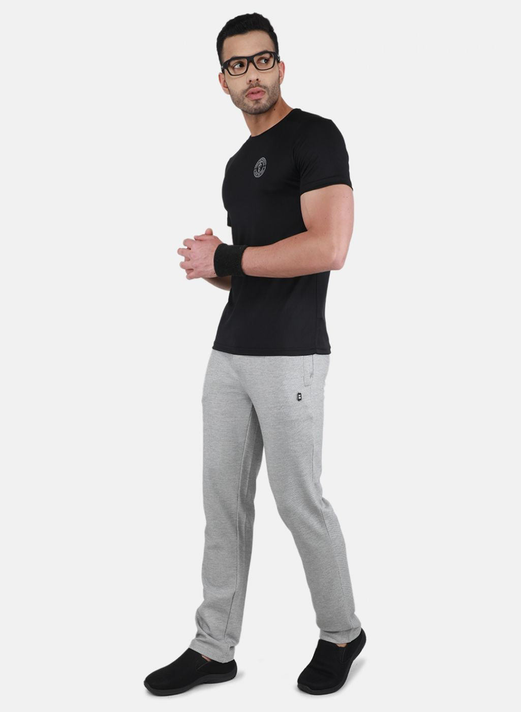 Men Black Printed T-Shirt