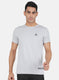 Rock.it Men Grey Self Design T-Shirt