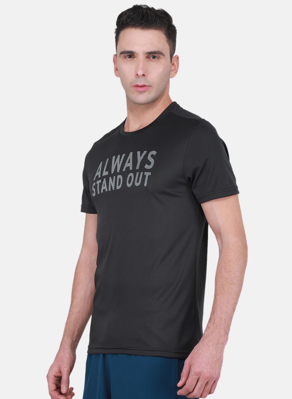 Rock-it Men Black Printed T-Shirt
