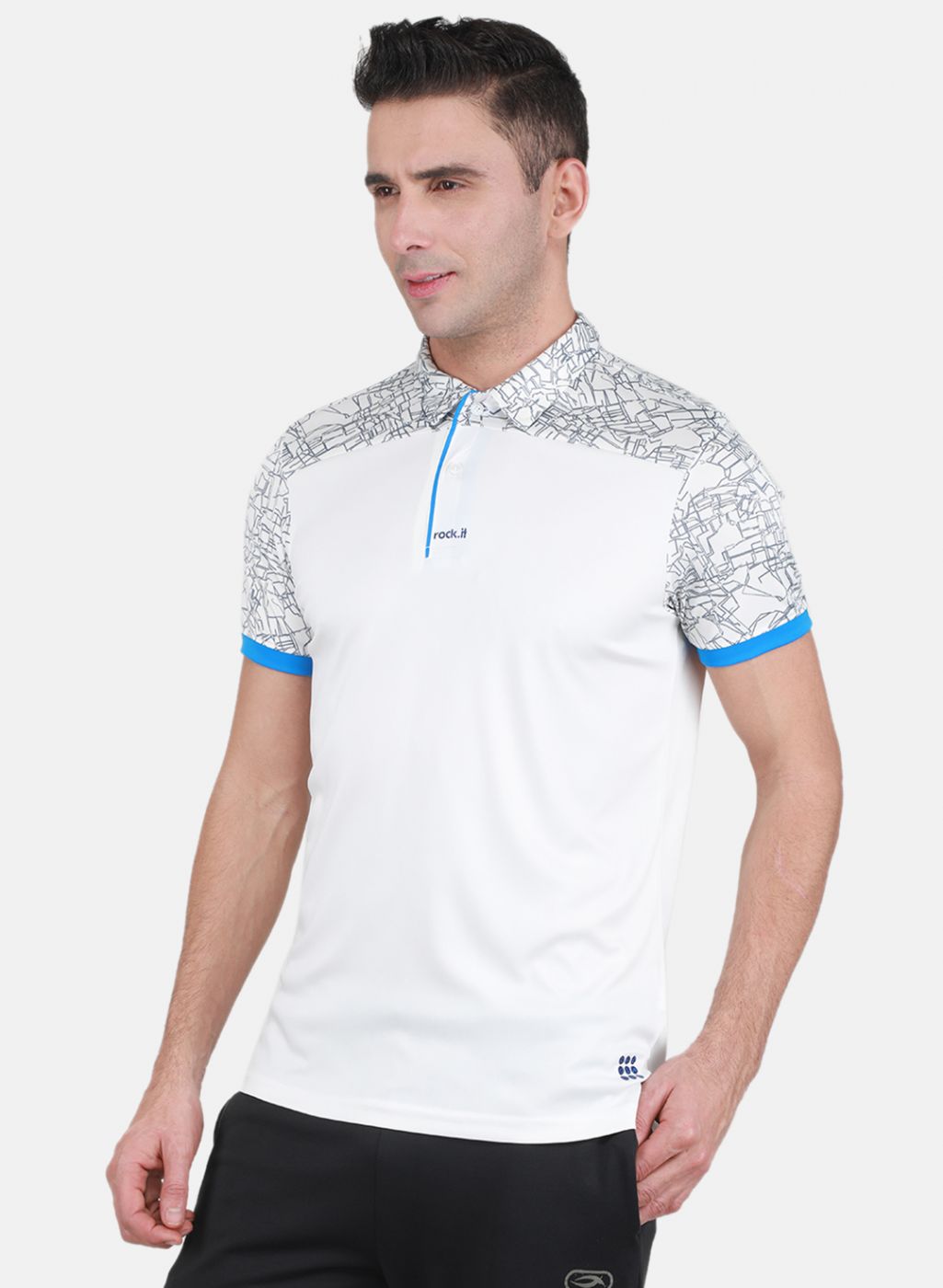 Rock-it Men White Printed T-Shirt