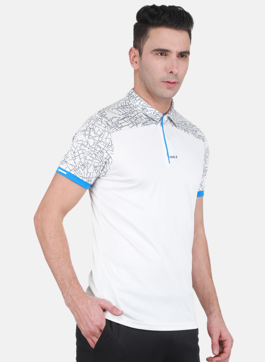 Rock-it Men White Printed T-Shirt