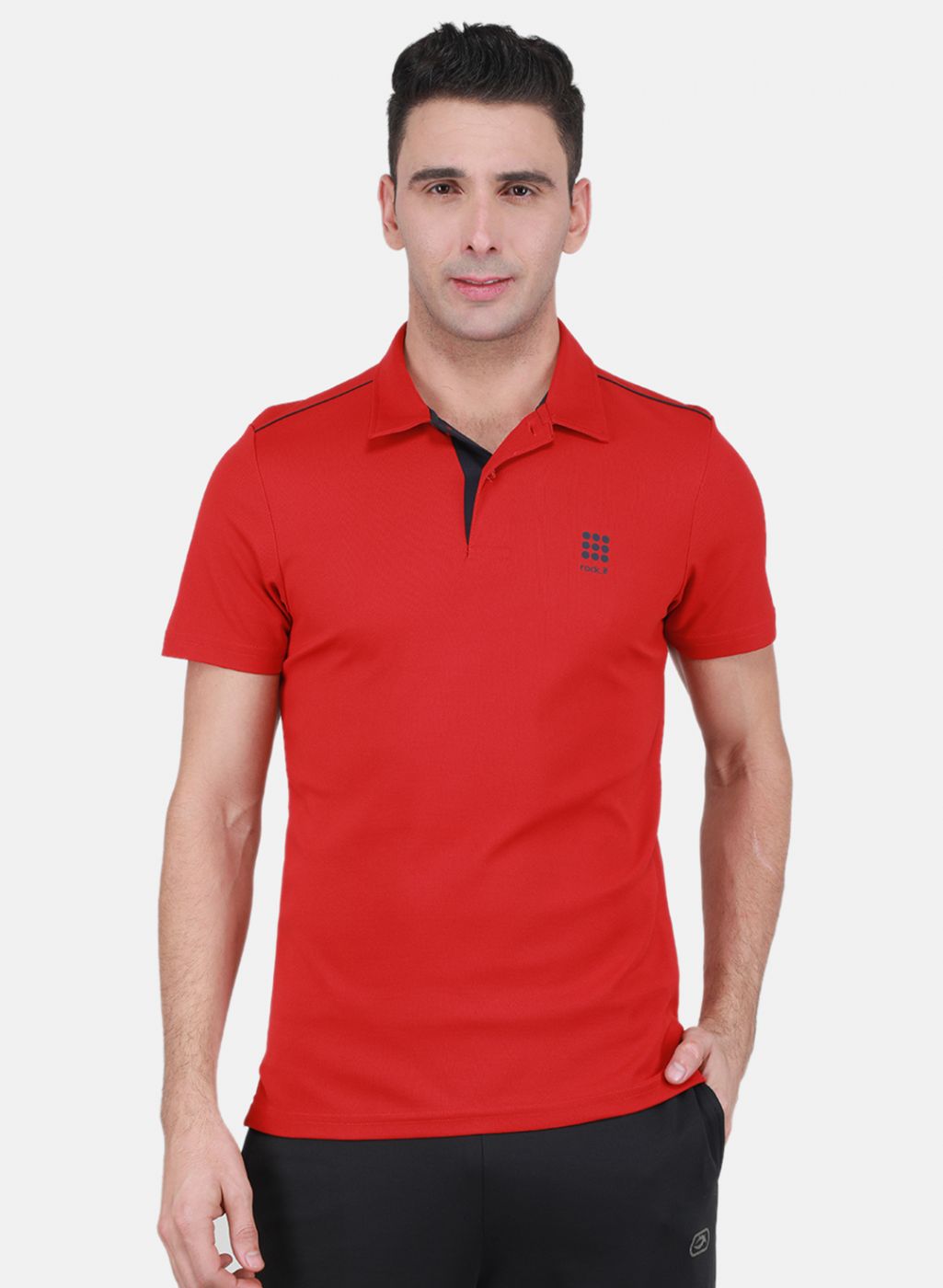 Rock.it Men Red Solid T-Shirt