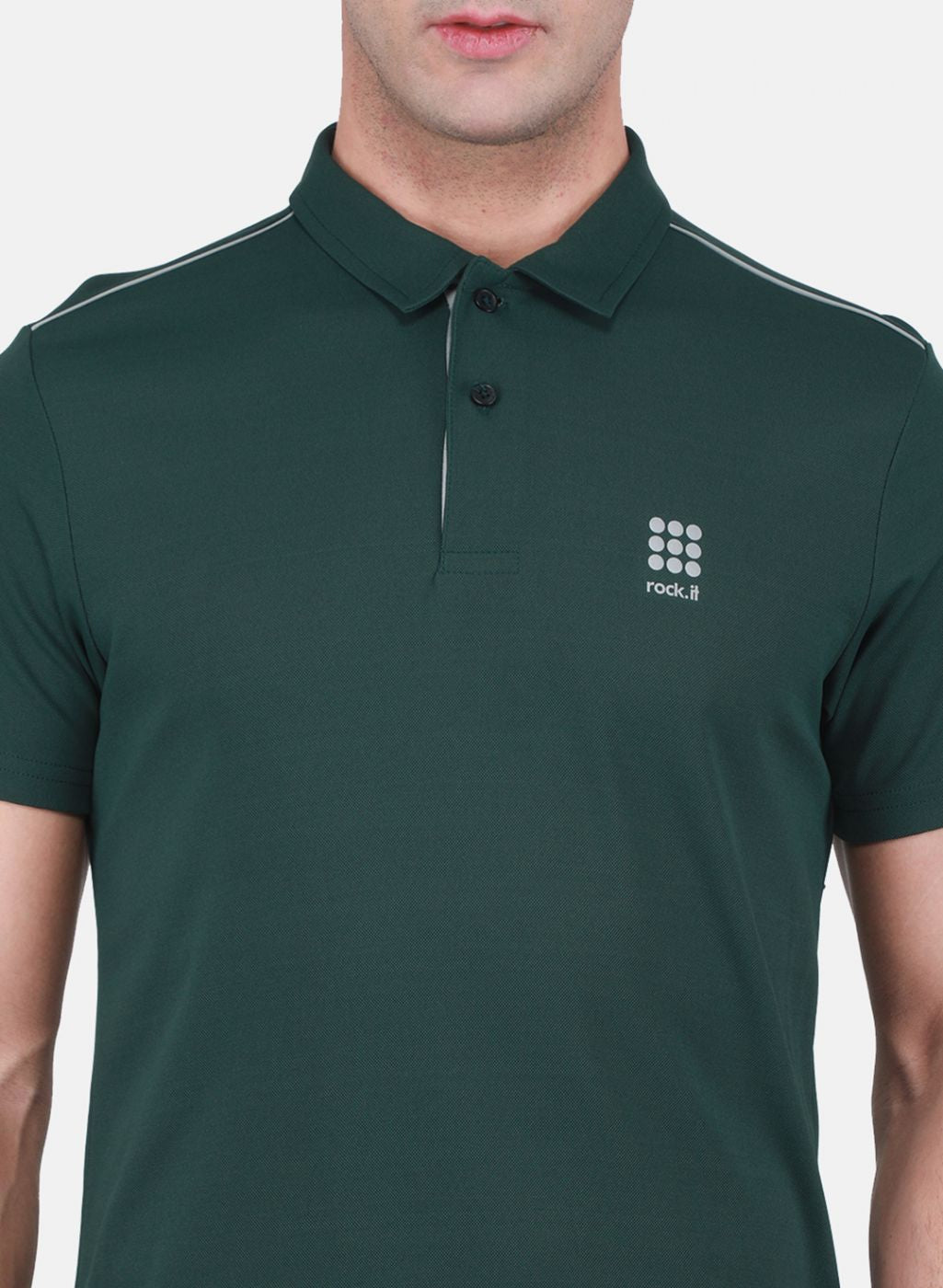 Rock.it Men Olive Solid T-Shirt