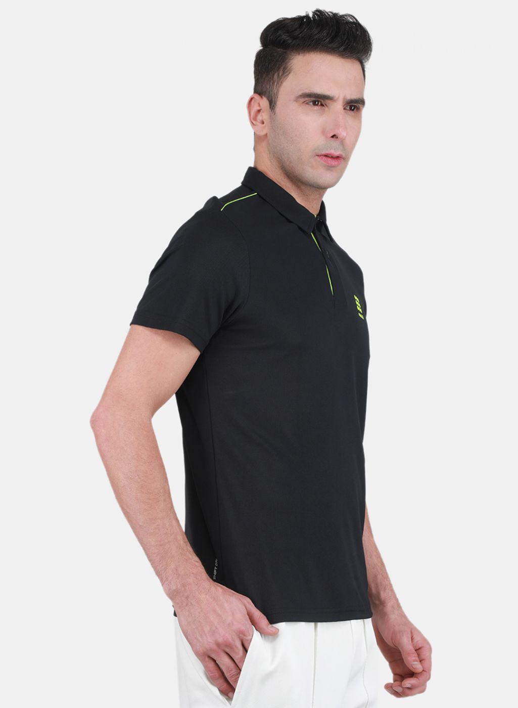 Rock.it Men Black Solid T-Shirt