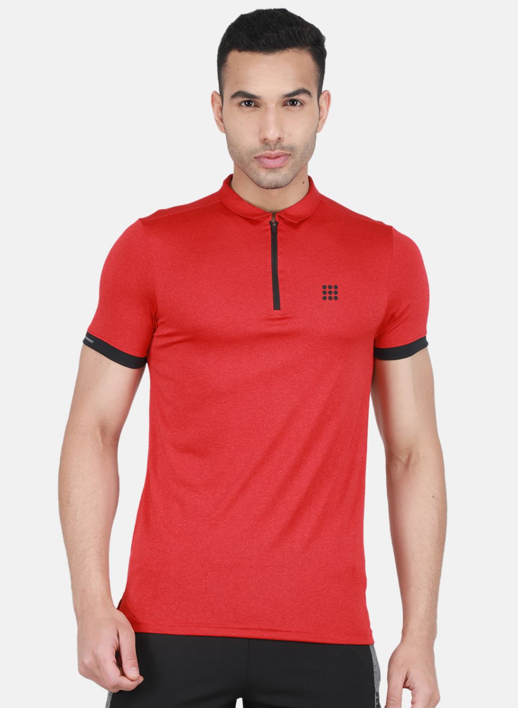 Rock-it Men Red Solid T-Shirt